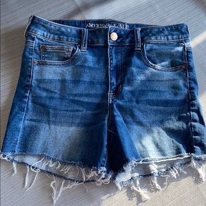 High Rise Shortie AEO Denim Shorts Size 10